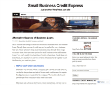 Tablet Screenshot of businesscreditmanager.wordpress.com