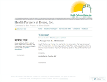 Tablet Screenshot of healthpartnersathomeinc.wordpress.com