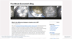 Desktop Screenshot of fiveminuteeconomist.wordpress.com