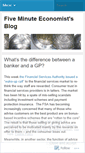 Mobile Screenshot of fiveminuteeconomist.wordpress.com