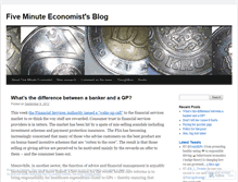 Tablet Screenshot of fiveminuteeconomist.wordpress.com