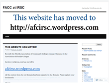 Tablet Screenshot of faccirsc.wordpress.com
