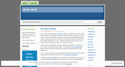 Desktop Screenshot of heargear.wordpress.com