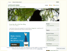 Tablet Screenshot of littlestbird.wordpress.com