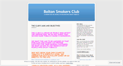 Desktop Screenshot of boltonsmokersclub.wordpress.com