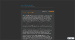 Desktop Screenshot of cosmiccorporateparknoida.wordpress.com
