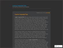 Tablet Screenshot of cosmiccorporateparknoida.wordpress.com