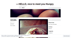 Desktop Screenshot of nicetomeetyouhungry.wordpress.com