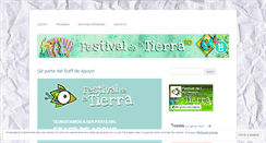 Desktop Screenshot of festivaldelatierra.wordpress.com