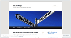 Desktop Screenshot of edlawfaqs.wordpress.com