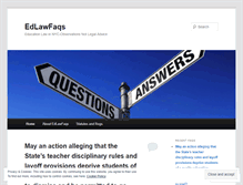 Tablet Screenshot of edlawfaqs.wordpress.com