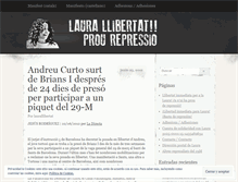 Tablet Screenshot of laurallibertat.wordpress.com