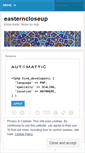 Mobile Screenshot of easterncloseup.wordpress.com