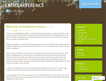 Tablet Screenshot of crossreference.wordpress.com