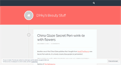 Desktop Screenshot of dinkysbeautystuff.wordpress.com