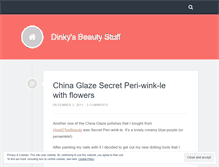 Tablet Screenshot of dinkysbeautystuff.wordpress.com