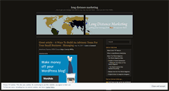 Desktop Screenshot of longdistancemarketing.wordpress.com