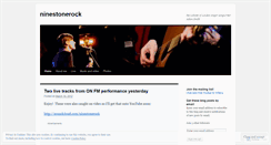 Desktop Screenshot of ninestonerock.wordpress.com