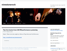 Tablet Screenshot of ninestonerock.wordpress.com