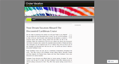Desktop Screenshot of cruisevacation.wordpress.com
