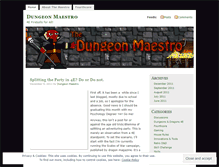 Tablet Screenshot of dungeonmaestro.wordpress.com