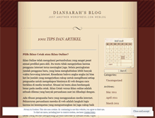 Tablet Screenshot of diansarah.wordpress.com