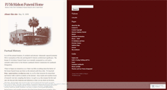 Desktop Screenshot of pjmcmahonfuneralhome.wordpress.com