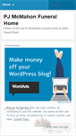 Mobile Screenshot of pjmcmahonfuneralhome.wordpress.com