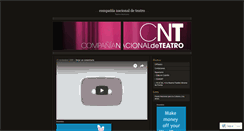 Desktop Screenshot of cnteatro.wordpress.com