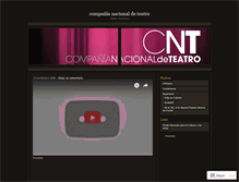 Tablet Screenshot of cnteatro.wordpress.com