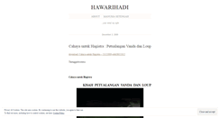 Desktop Screenshot of hawarihadi.wordpress.com