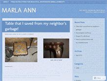 Tablet Screenshot of marlaann2003.wordpress.com