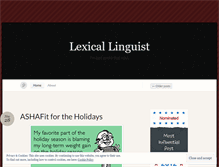 Tablet Screenshot of lexicallinguist.wordpress.com
