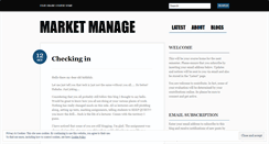 Desktop Screenshot of marketmanage.wordpress.com