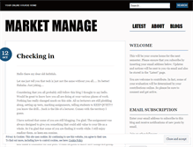 Tablet Screenshot of marketmanage.wordpress.com