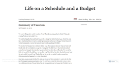 Desktop Screenshot of lifeonascheduleandabudget.wordpress.com