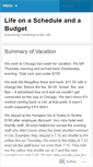 Mobile Screenshot of lifeonascheduleandabudget.wordpress.com