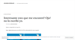 Desktop Screenshot of johannamoralesm.wordpress.com
