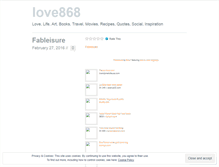 Tablet Screenshot of love868.wordpress.com