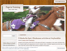 Tablet Screenshot of pageintraining.wordpress.com
