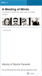 Mobile Screenshot of ameetingofminds.wordpress.com