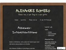 Tablet Screenshot of alexandreromero.wordpress.com