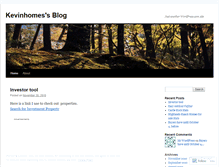Tablet Screenshot of kevinhomes.wordpress.com