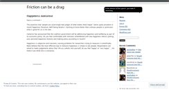 Desktop Screenshot of frictioncanbeadrag.wordpress.com