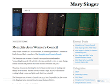 Tablet Screenshot of marysinger.wordpress.com