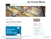 Tablet Screenshot of icecreammama.wordpress.com