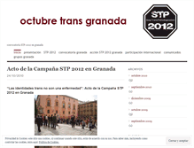 Tablet Screenshot of octubretransgranada.wordpress.com