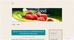 Desktop Screenshot of 1newfood.wordpress.com