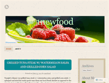 Tablet Screenshot of 1newfood.wordpress.com