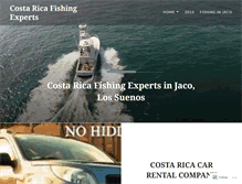 Tablet Screenshot of costaricafishingexperts.wordpress.com